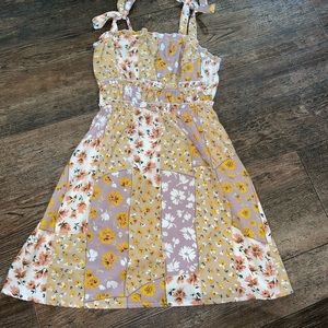 SHEIN sun dress with patterns